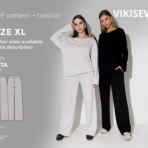 Ruta Hose Schnittmuster pdf mit Nähanleitung Größe XL