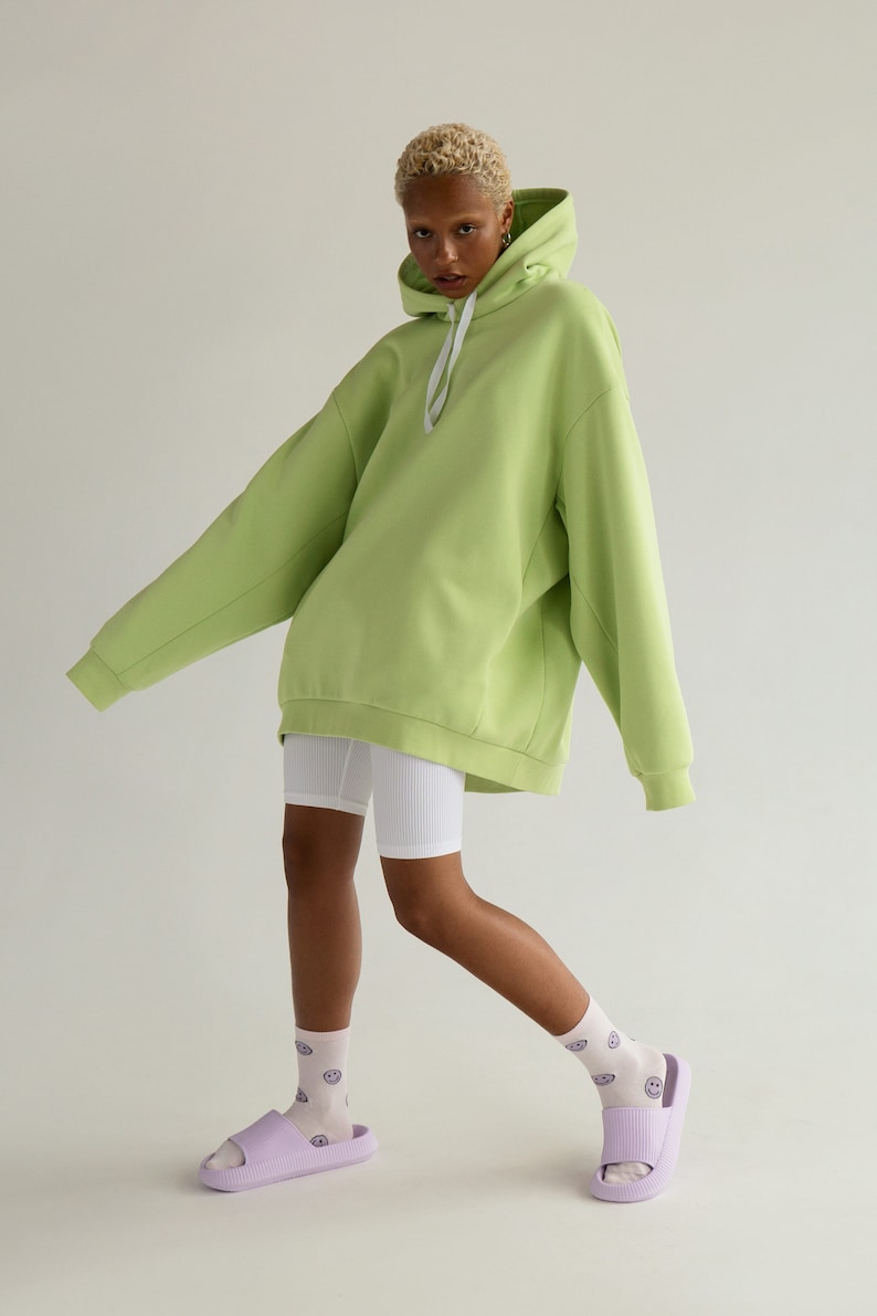 Amina Oversized Hoodie Sewing Pattern With Tutorial Size SM Etsy