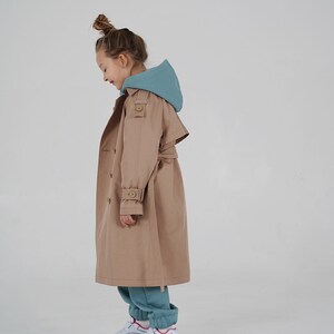 Aspengirls Trench Coat, kids Trench Coat sewing pattern with tutorial height 41 in 104 cm image 5