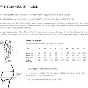 Cartamodello digitale Sivi Top in pdf con tutorial taglia US 6 UK 10 EU 38 immagine 7