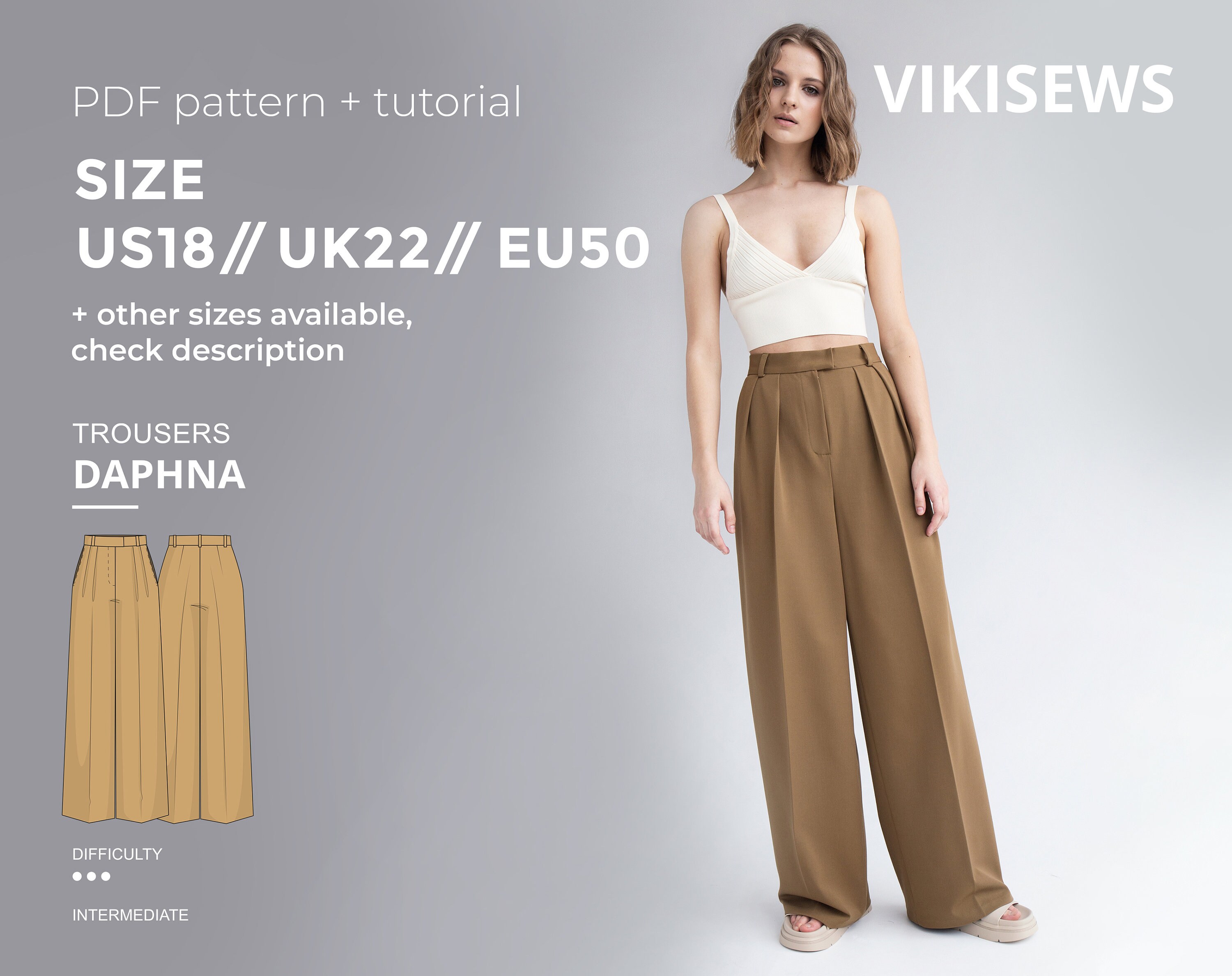Daphna Trousers Pattern With Pdf 