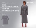 Saana Coat PDF sewing pattern with tutorial, size EU34-EU52 for 170-176 cm height product logo