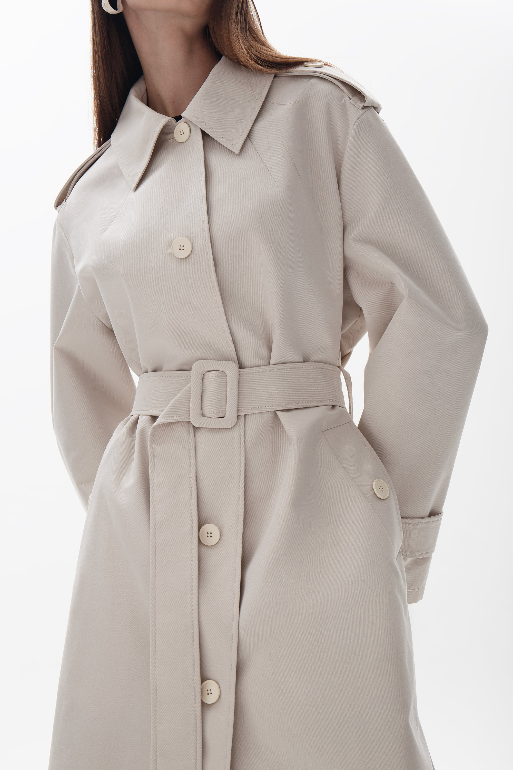 コート TAGLIATORE LONG COAT W/BELT (DOLLY.D70004 A1137 724 BEIGE) donna-abbigliamento-cappotti-