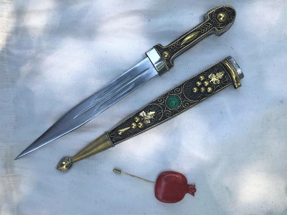 Handmade Medieval Dagger, Stainless Steel Nickel, Viking Style