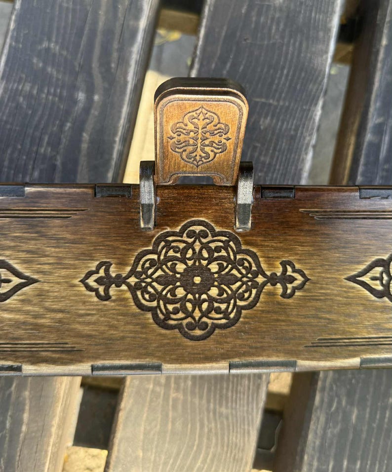 Georgian Ornamented Dagger With Engraved Wooden Box, Handmade Steel - Etsy