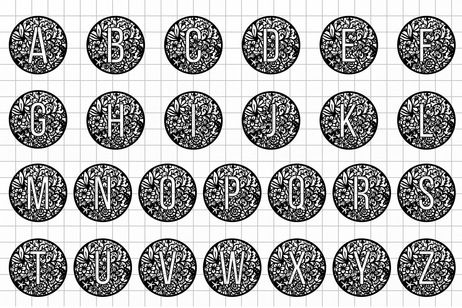 Download Monogram Svg Keychain circle svg acrylic keychain svg svg ...