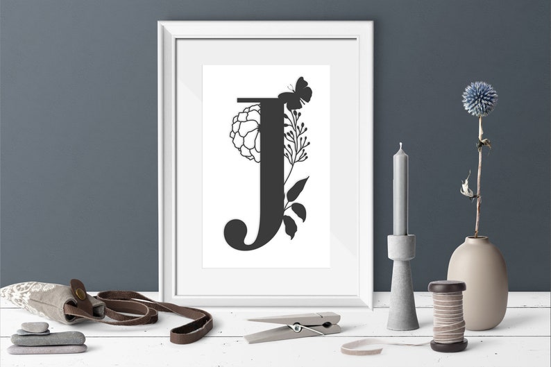 Download Monogram Svg Alphabet Svg With Wildflower Svg Zentangle Svg Name Svg Floral Initial For Wedding Svg Digital Art Collectibles Solomaster Ge