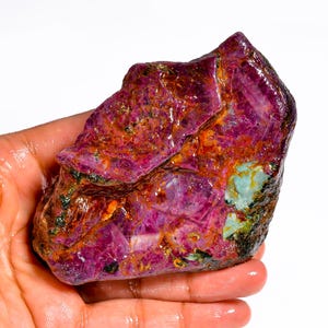 Espléndida calidad superior, rubí birmano 100% natural, forma elegante F, piedra preciosa suelta en bruto para la fabricación de joyas, 1548 quilates.