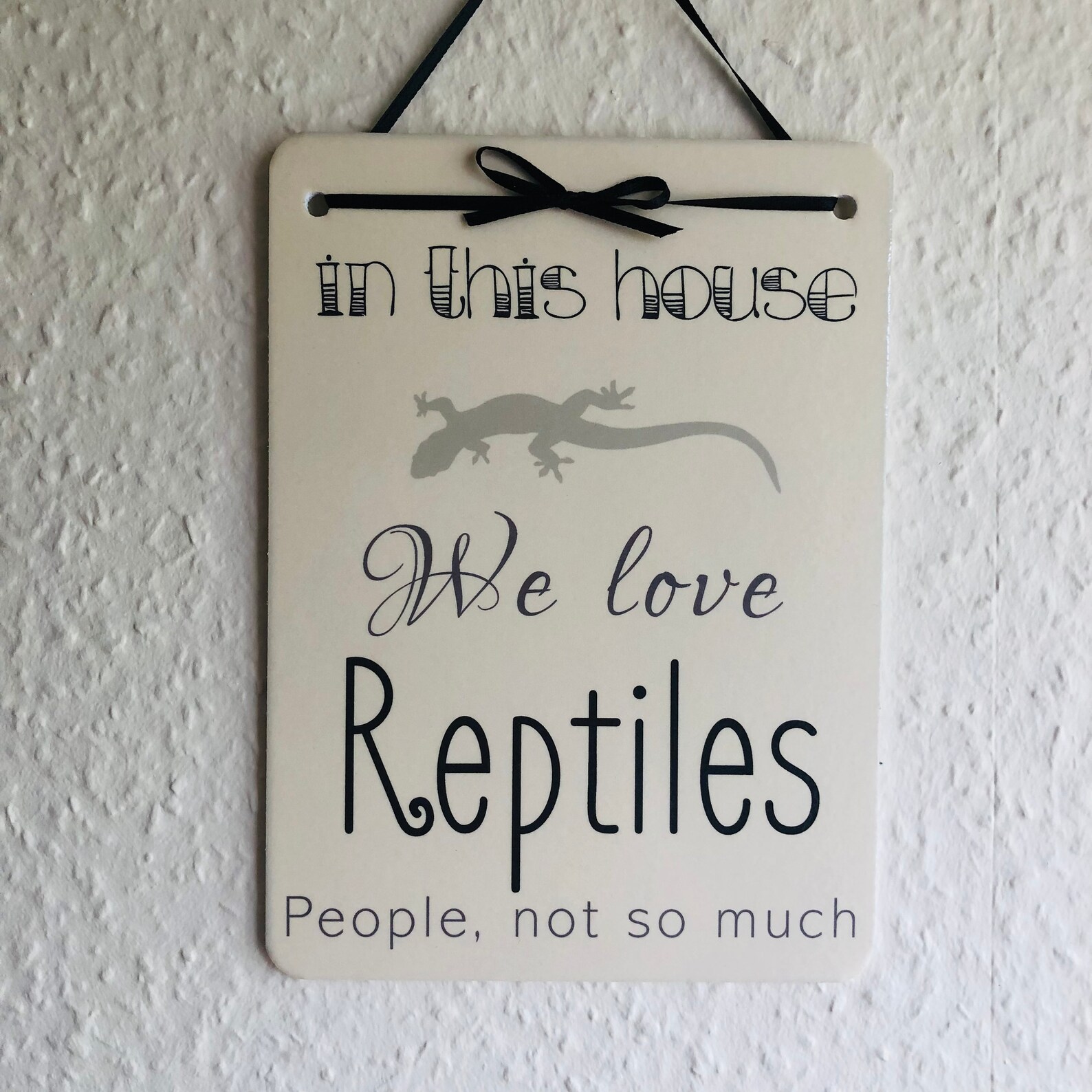 Reptile Lovers Novelty Sign Etsy