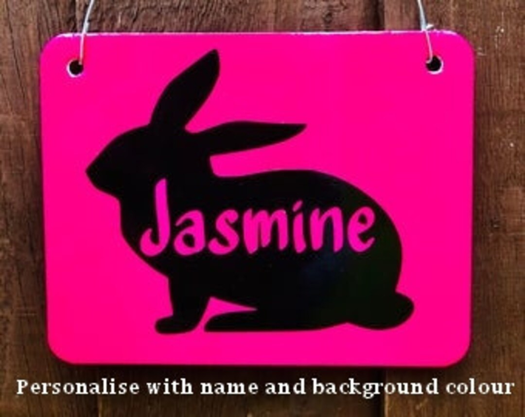 Name Sign For Rabbit Outdoor Rabbit Name Sign for Hutch or Cage - Etsy