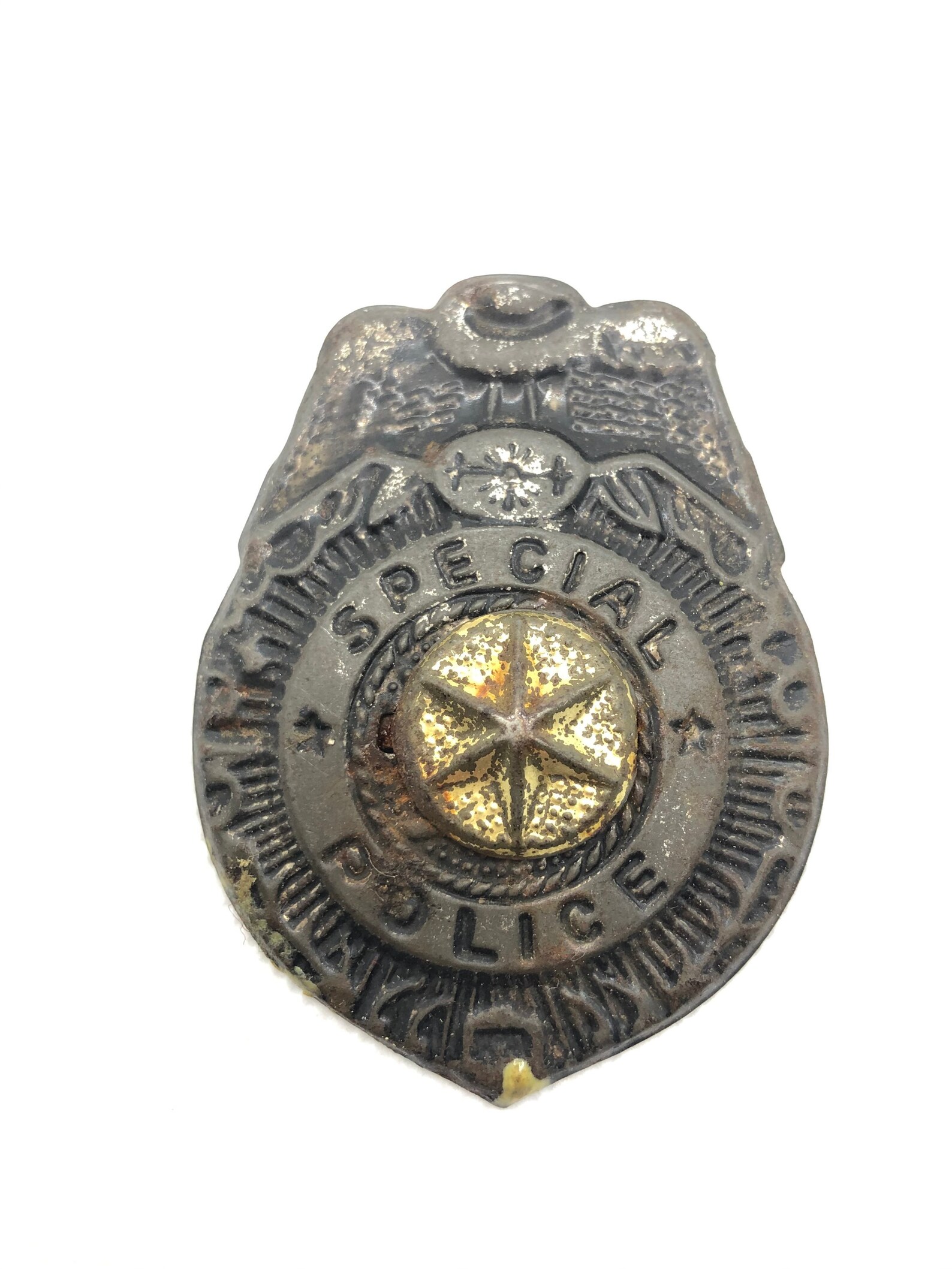 Vintage Toy Police Badge Etsy