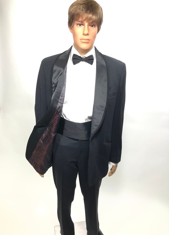 Mens vintage 70’s tuxedo made in England by Alexa… - image 3