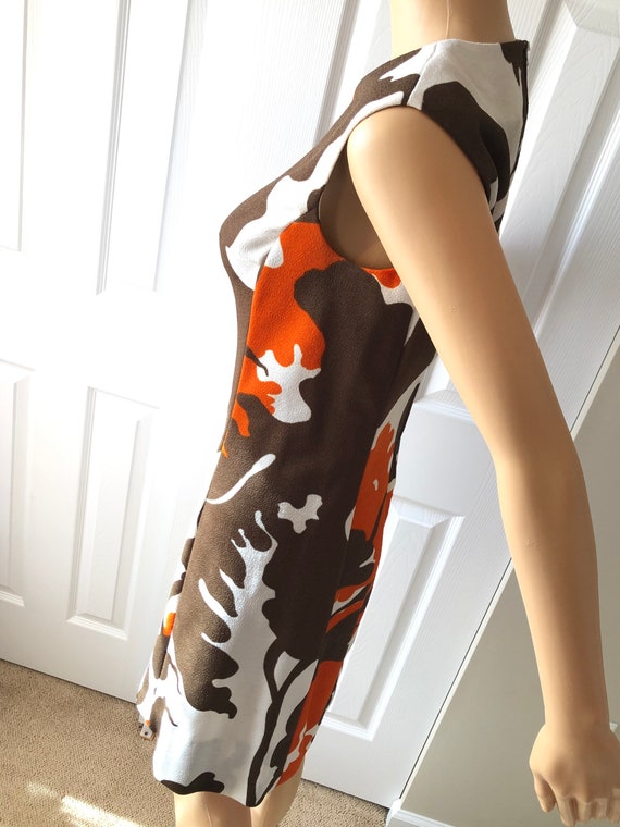 Mod Diolen fabric dress - image 2
