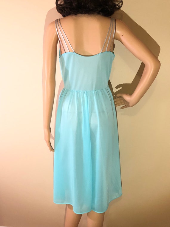 1960’s Turquoise Nightie - image 2