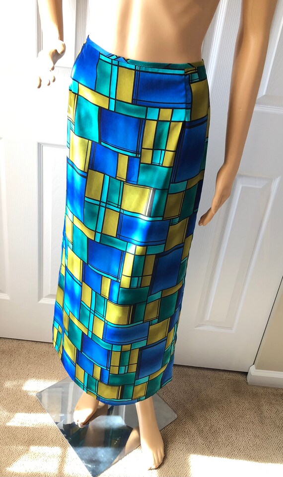 1990s geometric pattern skirt