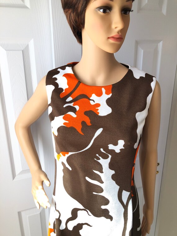 Mod Diolen fabric dress - image 3