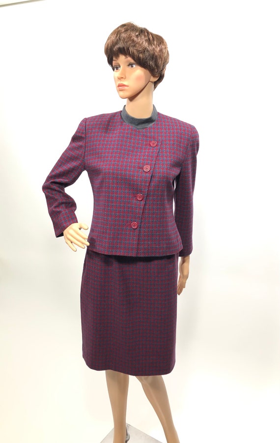 Womens 1980s Pendleton wool suit - Gem