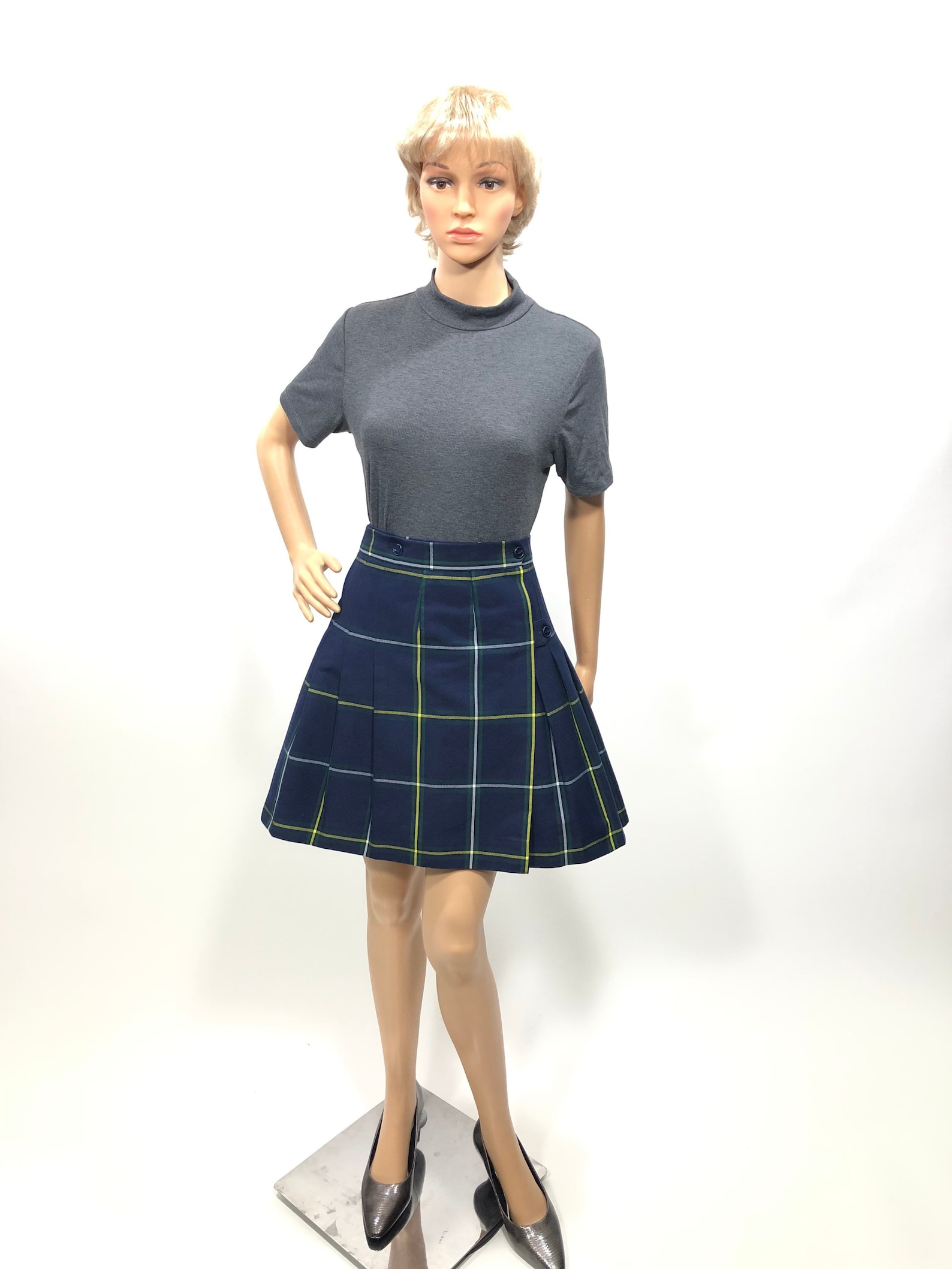 Vintage Flynn Ohara School Uniforms Wrap Plaid Skirt Etsy