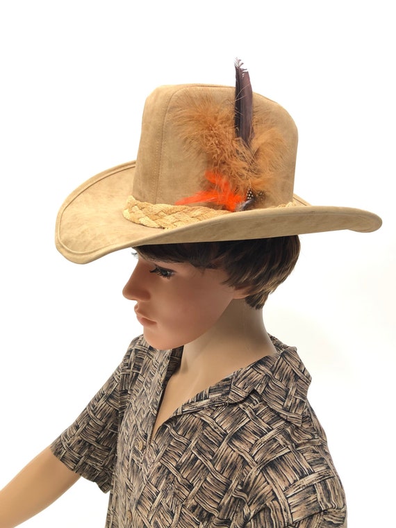 Mens sueded 70’s cowboy hat