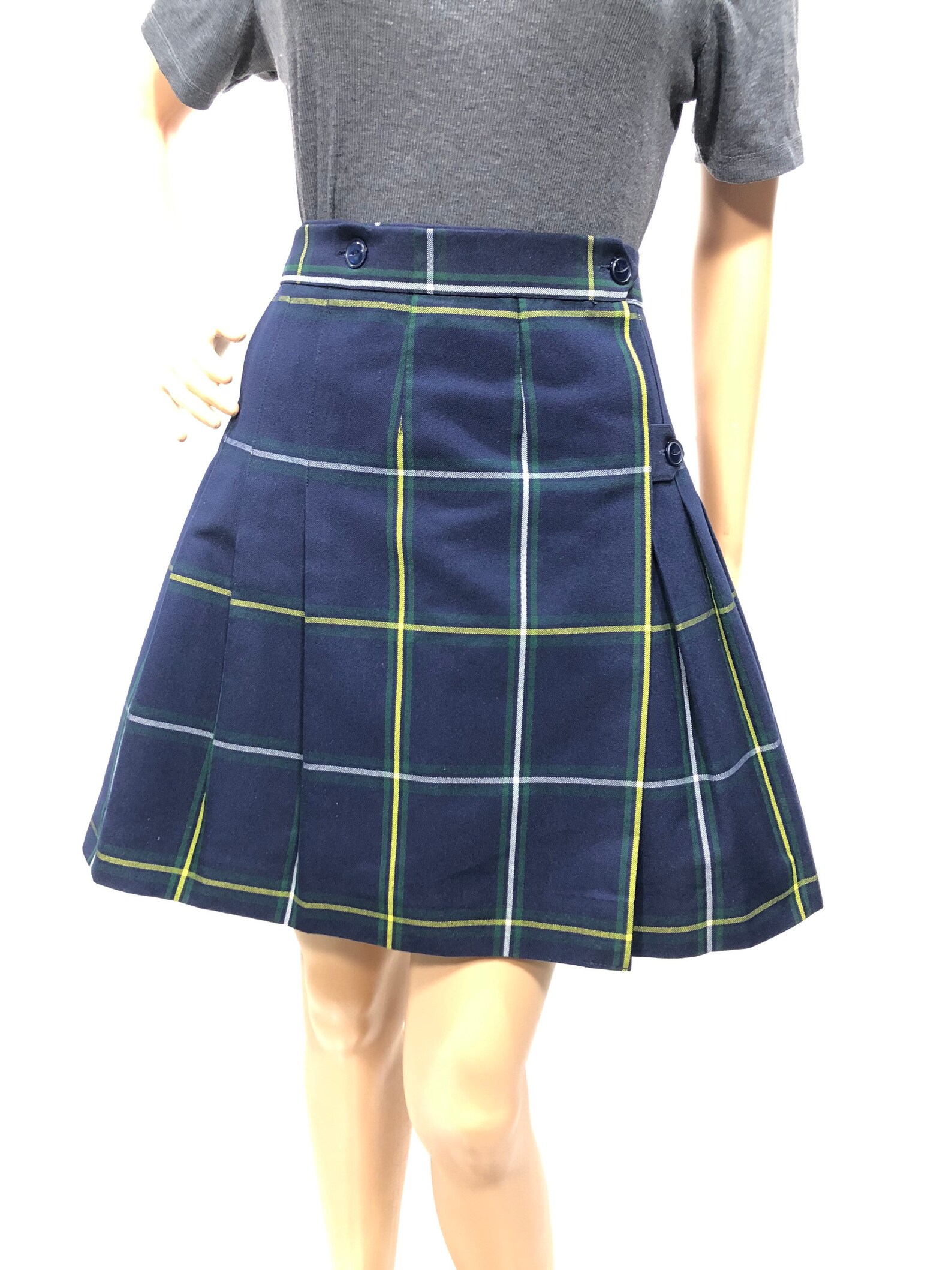 Vintage Flynn Ohara School Uniforms Wrap Plaid Skirt Etsy