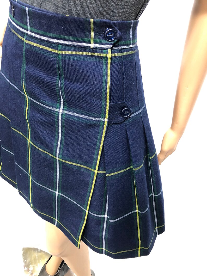 Vintage Flynn Ohara School Uniforms Wrap Plaid Skirt Etsy
