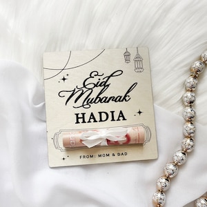Eid-geldhouder, aangepaste Eid Mubarak-kaart, Eidi-envelop voor kinderen, Eid-wenskaart, Eid-geldhouder, Eid-cadeaus voor kinderen, islamitische geschenken