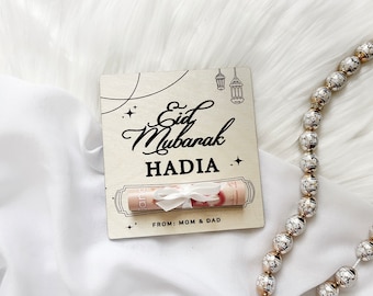 Eid-geldhouder, aangepaste Eid Mubarak-kaart, Eidi-envelop voor kinderen, Eid-wenskaart, Eid-geldhouder, Eid-cadeaus voor kinderen, islamitische geschenken