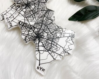 Custom Engraved Acrylic State Coasters, Housewarming Gift