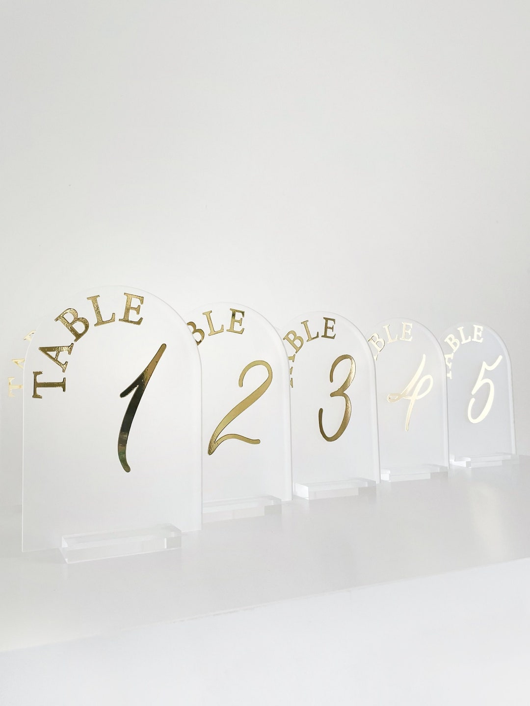 Table Numbers, Acrylic Table Number Sign, Table Number Display, Acrylic