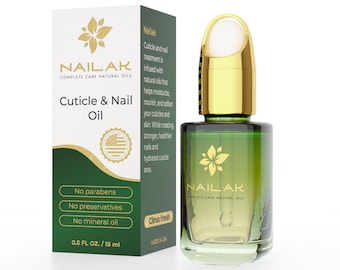 Aceite natural para cutículas: jojoba, karité, vitamina E y cítricos