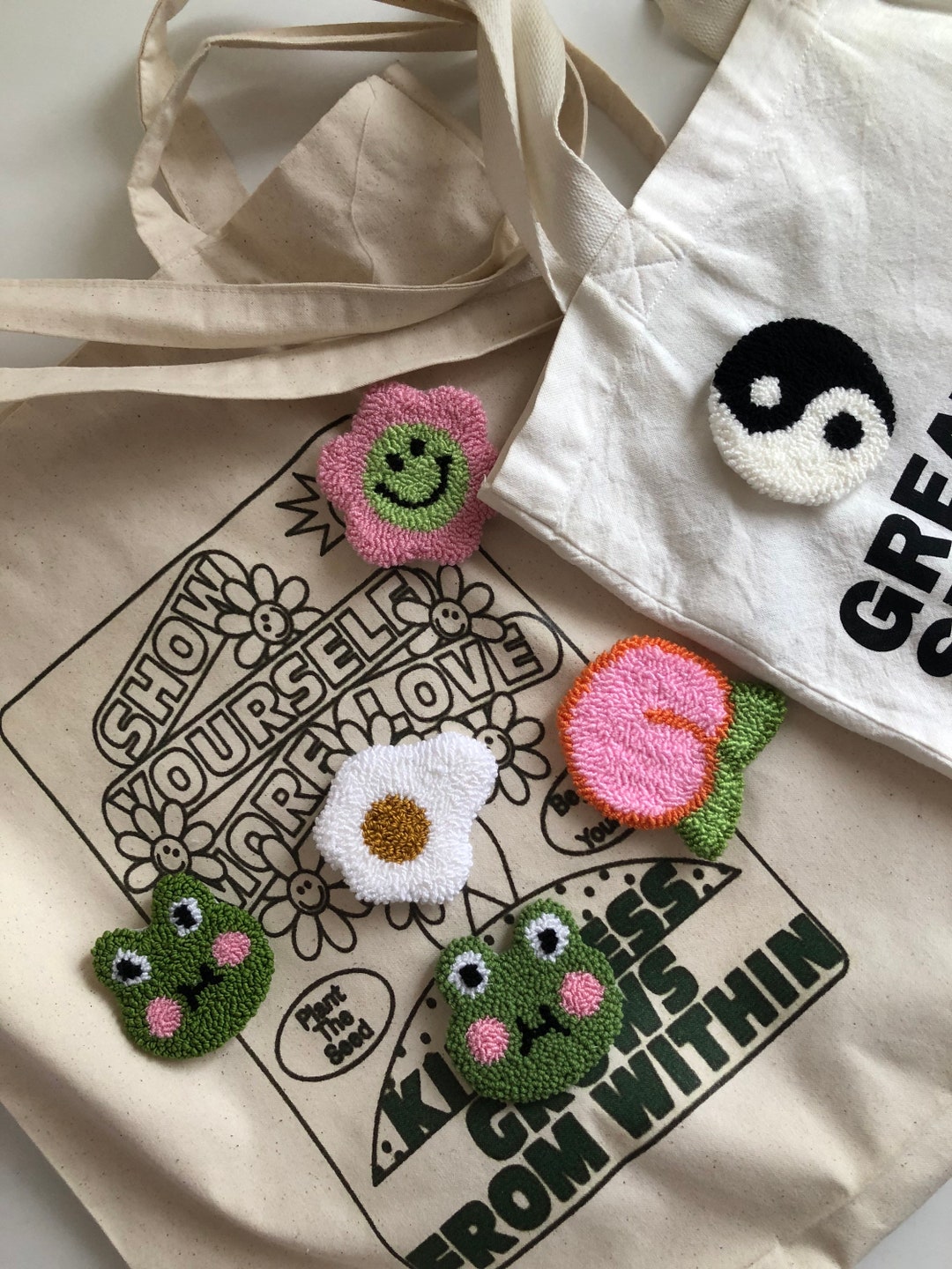 Punch Needle Bag Pins Punch Needle Punch Needle Etsy