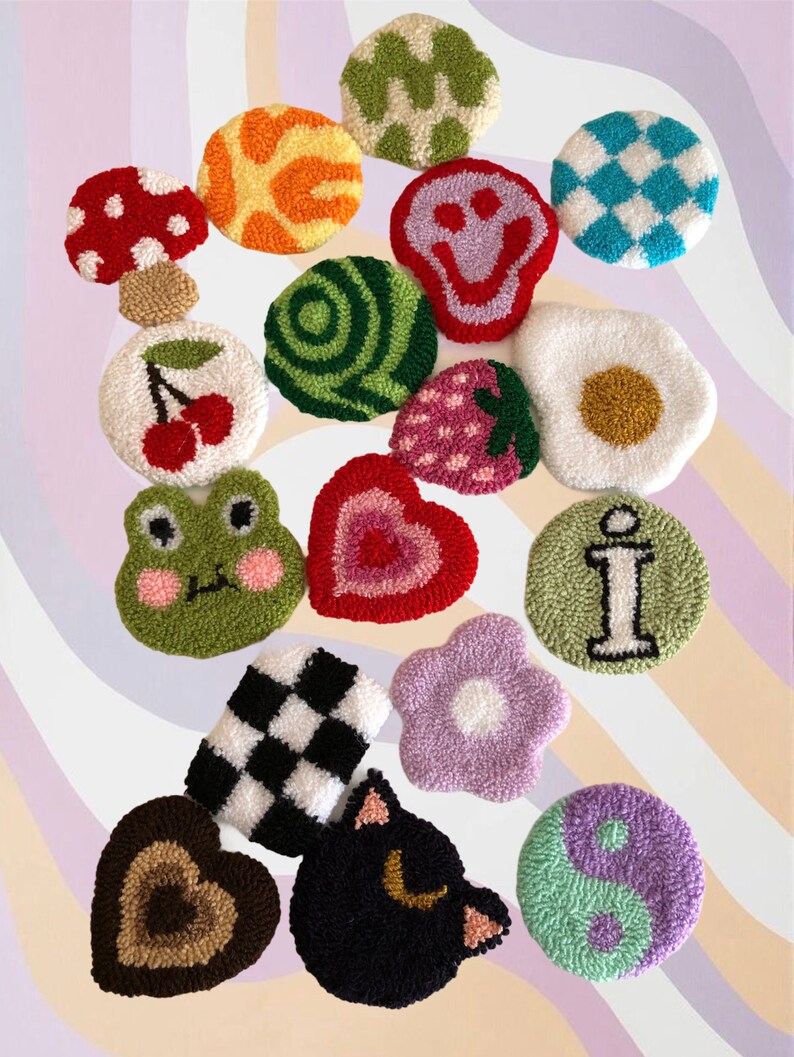 Punch Needle Bag Pins Punch Needle Punch Needle Etsy