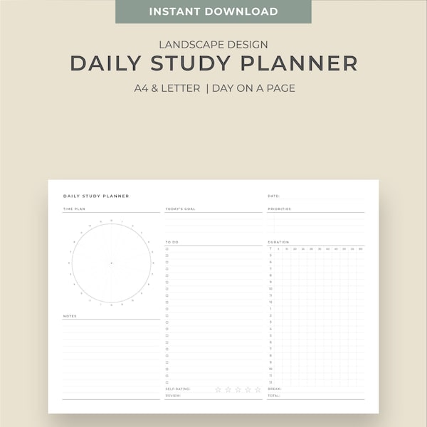 Study Planner - Etsy