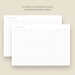 Printable & Editable Minimal Square Grid Planner Template Printable | A4, Letter Size | Mon, Sun ...