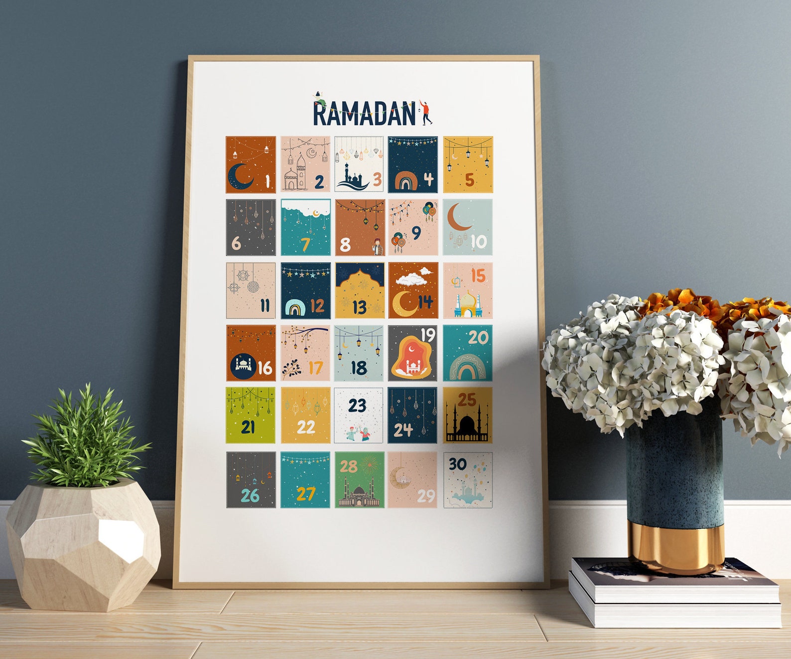 Ramadan Advent Calendar Printableeid decorramadan Etsy