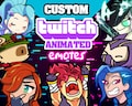 custom twitch animated emotes product logo