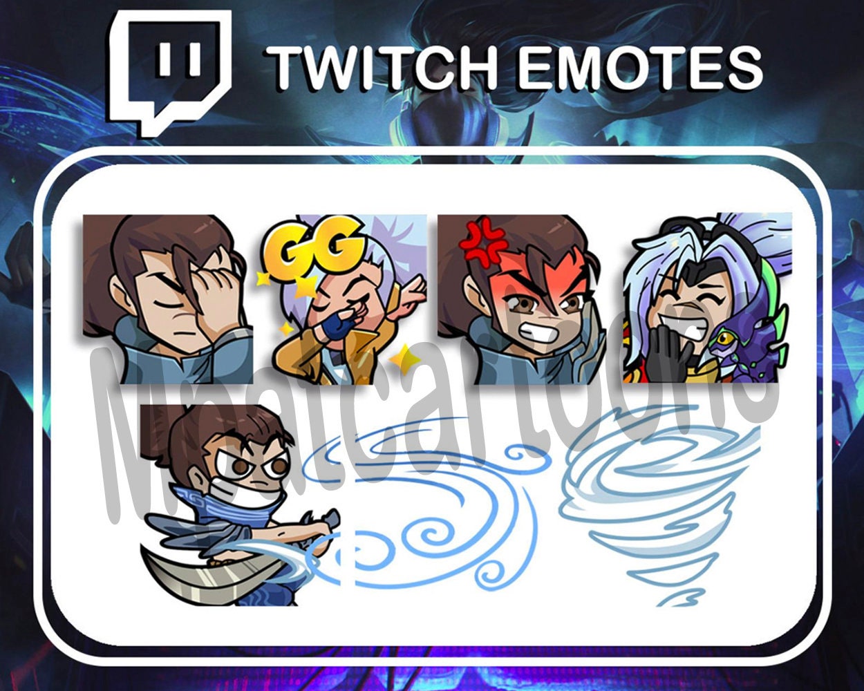 X7 Twitch Emotes league of Legends Yasuo - Etsy X7 Twitch Emotes league of Legends Yasuo - Etsy