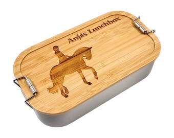 Reitsport, Personalisierte Brotdose, Brotdose mit Namen, Brotdose Kinder Personalisiert, Vesperdose, Reiten, Pferdeliebe, Brotdose Mädchen
