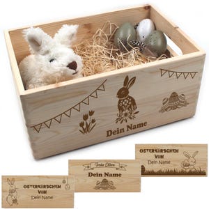 Osterkiste personalisiert, Osterkorb, Osterkörbchen personalisiert, Ostergeschenk, Osternest, Geschenk Ostern, Osternest Kinder, Ostern Baby