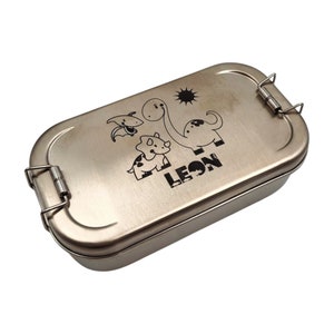 Lunchbox dino, dinosaurus, gepersonaliseerde lunchbox, lunchbox jongen, terug naar school jongen, lunchbox kinderen gepersonaliseerd, cadeaus voor jongens
