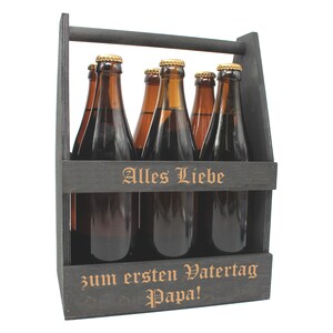 Vatertagsgeschenk, Männerhandtasche, Bier Geschenk, Geschenk Papa, Bierträger aus Holz, Vatertag, Geburtstagsgeschenk Mann, Herrenhandtasche ohne Motiv