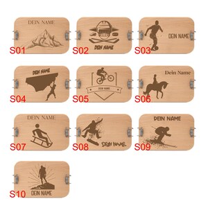 Lunchbox personalisiert mit Motiv und Namen aus Edelstahl, Vesperdose, Brotdose, Edelstahl, Buchedeckel, Brotdose personalisiert, Jausenbox Bild 6