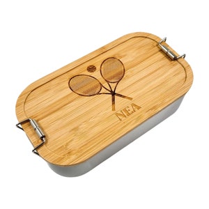 Brotdose Tennis, Personalisierte Brotdose, personalisierte Lunchbox, Geschenke für Männer, Männer Geschenke, Geschenk Tennisspieler