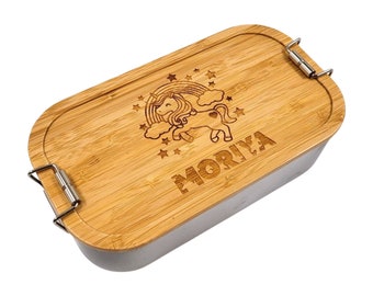 Brotdose Einhorn, Personalisierte Brotdose, Schulanfang Mädchen, Mädchen Geschenke, Einschulung Mädchen, Lunchbox, Brotbox, Brotdose Kinder