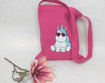 Kinder Tasche "Einhorn" - Pink - kleine Einkaufstasche