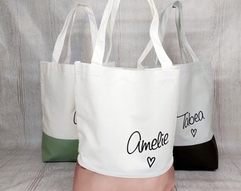 Shopper Bag mit Namen - personalisierte Einkaufstasche