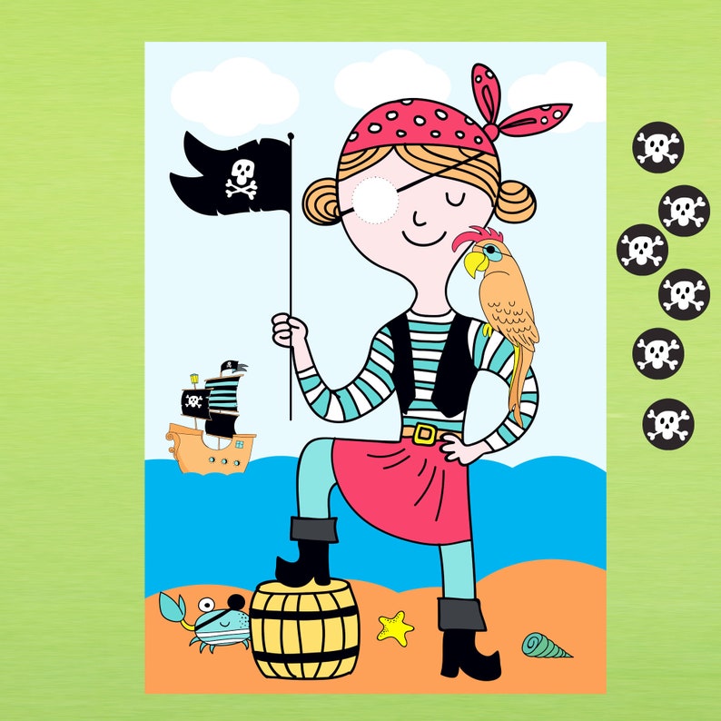 Piratenparty Spiele-Set für den Kindergeburtstag Bild 4