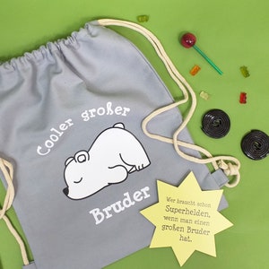 Cooler großer Bruder Kinder-Geschenk-Beutel Eisbär Bild 7