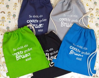 Kinder-Beutel "Cooler großer Bruder" - Babyparty-Geschenk