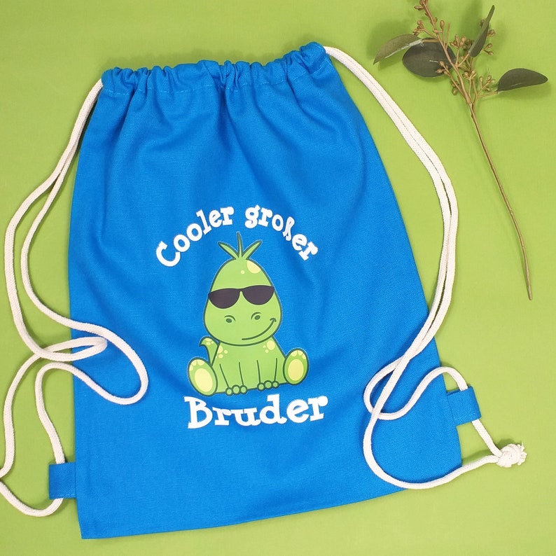 Cooler großer Bruder Kinder-Geschenk-Beutel Dino Niebieski